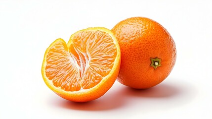 Tangerine isolated on white background