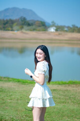 little girl in the park