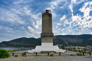 Utrish lighthouse on the Black Sea coast