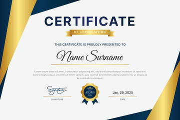 Obraz premium Certificate Template Design