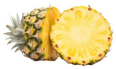 PNG Ripe pineapple fruit plant food.