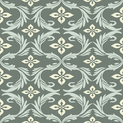 damask pattern vector, Classic damask , damask seamless vector, 