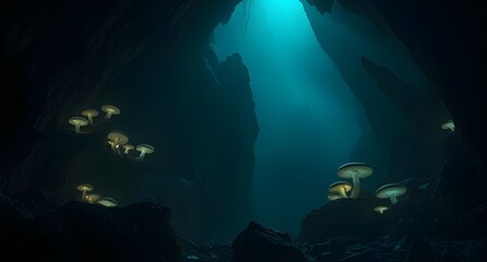 scuba diver and underwater world