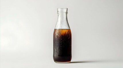 Fototapeta premium A glass bottle ice brewed coffee