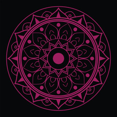 Minimalist Pink Mandala Artwork for Modern Spaces