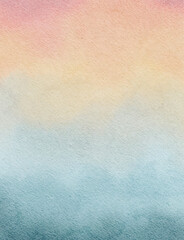 Abstract watercolor artwork with soft pastel color and texture