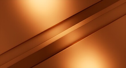 Abstract copper background with gold stripes