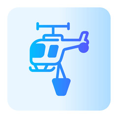 helicopter gradient icon