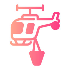 helicopter gradient icon