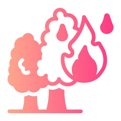 Wildfire gradient icon