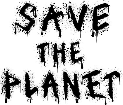 Save the Planet graffiti urban message promoting environmental awareness emphasizes the importance of taking action to protect the planet. This initiative aims to unite communities for sustainability.