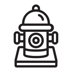 hydrant line icon