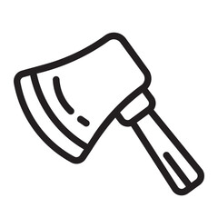 Axe line icon