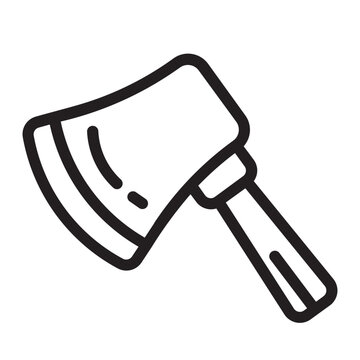 recommend clip art: Axe line icon