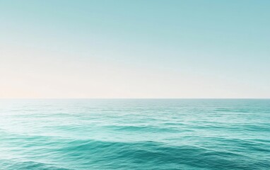 Fototapeta premium A calm ocean gradient background. Featuring soft seafoam green, light turquoise, and white with smooth transitions