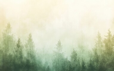 A calming green forest gradient background. Featuring soft greens, light browns, and pale yellows with smooth transitions