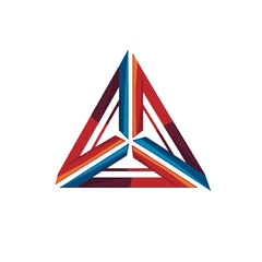 Colorful Geometric Triangle Logo