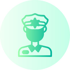 Police Officer gradient icon