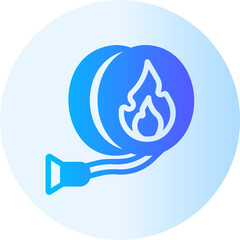 fire hose gradient icon