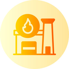 Fire Station gradient icon