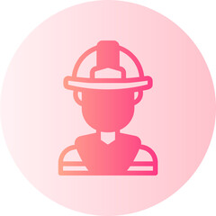 fireman gradient icon