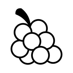 Illlustration of grape to make wine in hand drawn doodle line art style . High resolution and editable icon vector perfect for symbol, logo, and design element