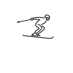 Obraz premium Skiing Icon