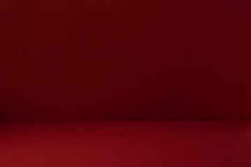 The gradation on the red and red carpet