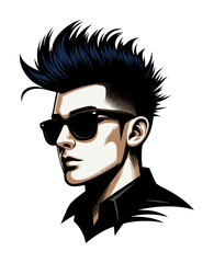 mohawk hairstyle - artwork 1