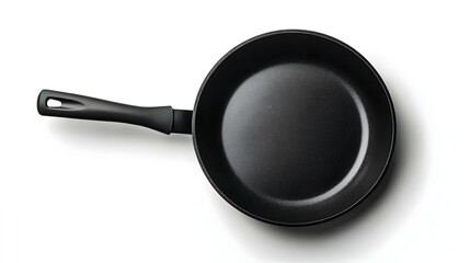 black frying pan with a non-stick coating