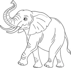 cartoon elephant vector
