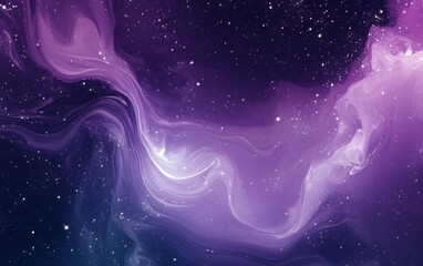 Obraz premium A cosmic nebula inspired abstract gradient background. Featuring swirling colors and starry transitions