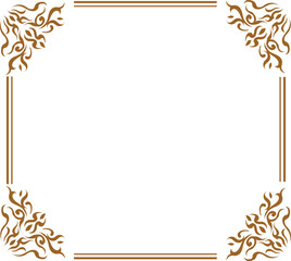 frame with gold ornament frame with ornament frame with golden leaves Golden Rectangle, Corner, Certificate, Border, Pattern, Line, Photo, Wedding, Invitation, Background, Thai, Islamic,