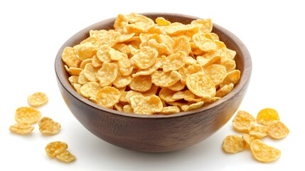 Corn Flakes isolated on white background
