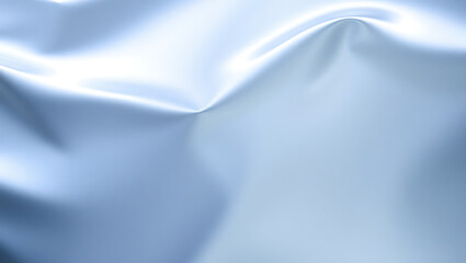 Obraz premium Luxurious Blue Satin Fabric Texture: Elegant, Smooth, and Reflective Silk Background for Textile and Design