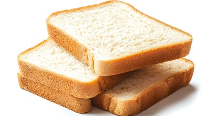 Fresh sliced Multigrain bread isolated on white