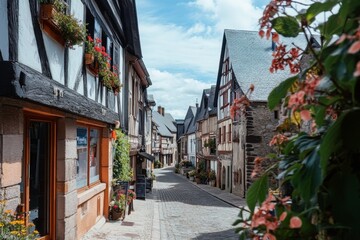 Obraz premium narrow street in the old town of tallinn