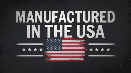 Naklejka premium Manufactured In The USA