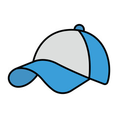 cap sign symbol vector flat icon	