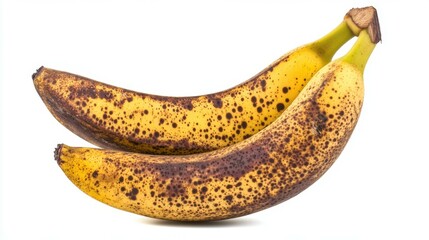 one banana isolated on white background with clipping path