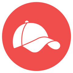 cap sign symbol vector flat icon	