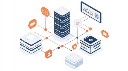 Network Diagram - Data Transmission - Servers