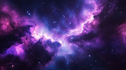A deep space nebula abstract gradient background. Featuring cosmic hues and soft glowing transitions