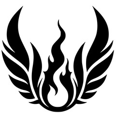 Fire Wing Silhouette