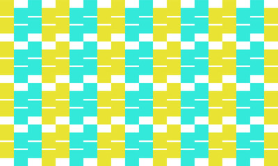 set of vintage green brick cross square block with stripes repeat seamless pattern, replete image design for fabric printing, strip pattern green