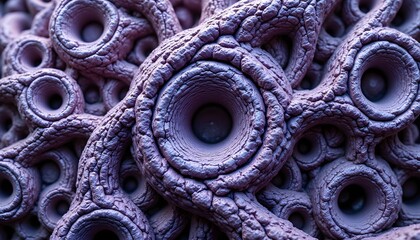 A 3D illustration of intricately detailed fractals created using complex mathematical algorithms