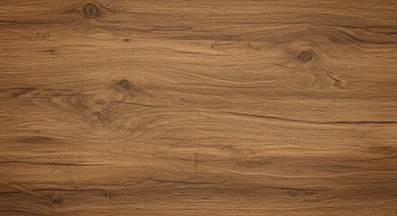 Obraz premium Warm brown planks with intricate grain texture and natural imperfections are captured in a close-up shot of a wooden surface under even lighting