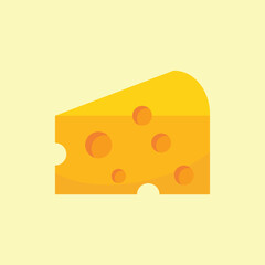 vector illustration of cheese