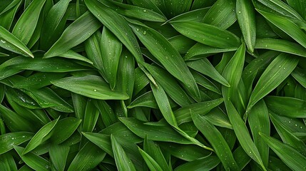 Fototapeta premium Lush Green Leaves: A Close-Up Nature Photography AI Generated