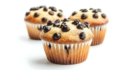 Muffin isolated on a white background